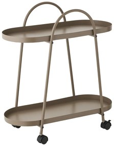 Метална маса за сервиране на колелца 27,5x60 cm Empoli – House Nordic