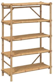 366459 vidaXL 5-етажен рафт 100x40x150 см бамбук