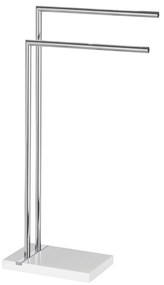 WENKO 20487100 - Поставка за кърпи NOBLE 45,5x82 cm лъскав хром/бял