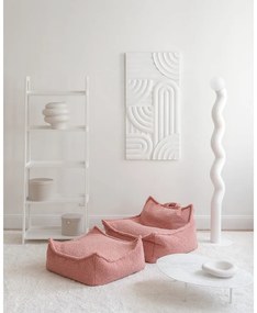 Розов детски пуф от букле Square – Wigiwama