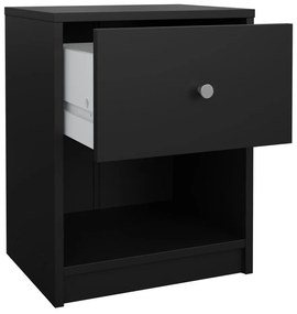 Черно нощно шкафче May – Tvilum