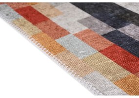 Оранжево-сива пътека подходяща за пране 80x200 cm Blocks of Fun – Vitaus