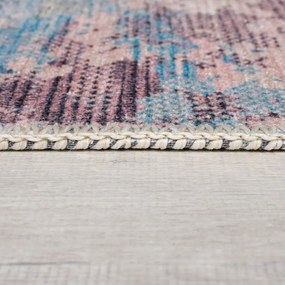 Синьо-лилав килим със смес от рециклирани влакна подходящ за пране 120x170 cm Reid – Flair Rugs