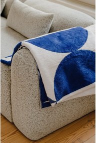 Синьо /кремаво одеяло 150x200 cm Tul – noo.ma