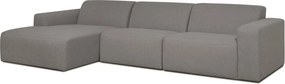 Сив ъглов диван (ляв ъгъл) Roxy - Scandic