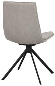 Бежови въртящи се трапезни столове в комплект от 2 броя Lowell - Rowico