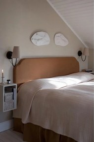 Черна/бежова стенна лампа за контакт Amar – Markslöjd