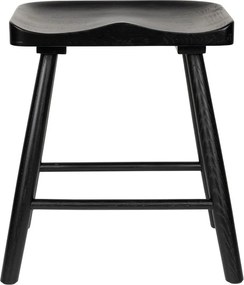 Черен стол от масивен дъб Vander – White Label