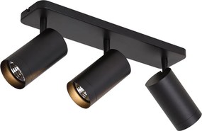 Модерна таванна лампа черна 3-светлинна GU10 70мм - Jeana Luxe