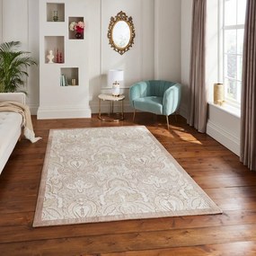 Кремав килим 120x170 cm Damask Bronze – Think Rugs
