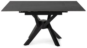 Сгъваема трапезна маса с допълнителна плоча с каменен плот за маса 90x150 cm Arlene – Marckeric