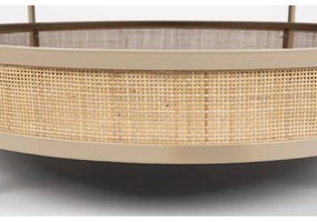 Кръгла масичка за кафе в бежов и естествен цвят ø 80 cm Makoto – White Label