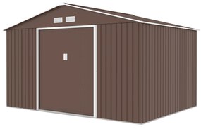 Градинска барака Aria XL цвят Кафява 340х383х210см