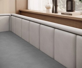 Сив шенилов разтегателен диван с място за съхранение 214 cm Fulgeo – ELTAP