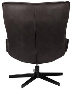 Тъмносиво кадифено кресло John - White Label