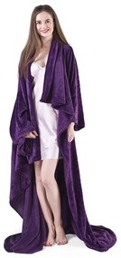 Тъмнолилаво одеяло за телевизор от микрофибър , 180 x 150 cm Lazy - DecoKing