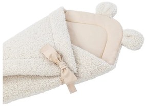 Кремаво бебешко одеяло от шерпа 35x65 cm – Meowbaby