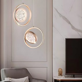 Висяща Кристална Лампа LHJ106-1CP LIGHT ROSE GOLD