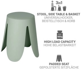 Светлозелен пластмасов стол за подреждане Comiso – Wenko