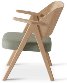 Светлозелен дъбов фотьойл Findahl от Hammel Me Tube - Hammel Furniture