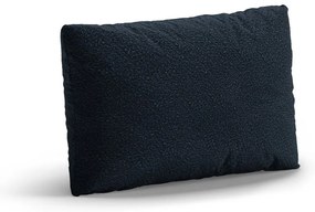 Тъмносиня възглавница за диван от букле Poppy – Micadoni