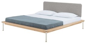 Двойно легло от дъбова дървесина , 160 x 200 cm Fina - Gazzda