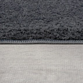 Тъмносив килим от рециклирани влакна подходящ за пране 120x170 cm Fluffy – Flair Rugs