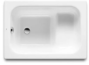 Правоъгълна седяща вана A213000001, Roca, чугун, 100х41х70см