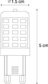 Комплект от 5 димируеми LED крушки G9 1.2W 100lm 2700K