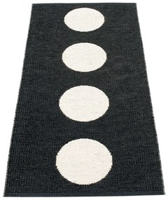 Черно-бяла пътека за открито и закрито 70x150 cm Vera Black – Pappelina
