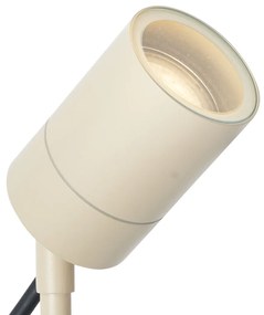 Кремъчен прожектор с шип GU10 50 мм регулируем IP44 вкл. кабел и щепсел - Solo