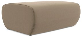 Светлокафява кадифена табуретка Kapua – Makamii