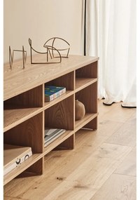 Маса за телевизор от декор от дъб в естествен цвят 180x50x40 cm Inari – Teulat