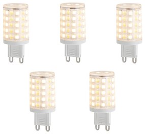 Комплект от 5 смарт G9 димируеми LED крушки прозрачни 2.5W 250 lm 2700-6500K