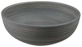Сива керамична кръгла мивка ø 41 cm Priori – Sapho