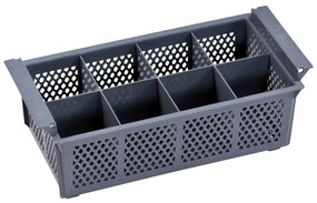 Пластмасов сушилник за прибори 8 разделения сиво (42.6x25x15cм.) GX-069