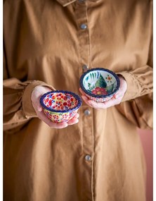 Червени глинени купички в комплект от за сервиране 2 бр. 95 ml Florist – Bloomingville