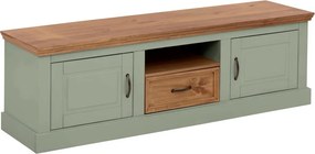 Светлозелена маса за телевизор от масивен бор 160x50 cm Selma – Støraa