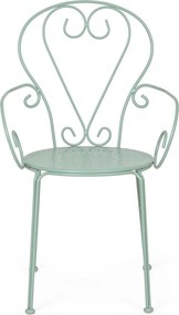 Градински стол метален в цвят мента Etienne – Bizzotto