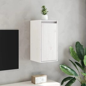 813488 vidaXL Стенни шкафове, 2 бр, бели, 30x30x60 см, бор масив