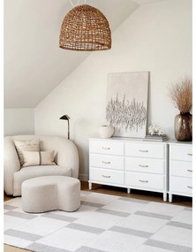 Бежов вълнен килим 133x190 cm Agnus Pavement – Agnella