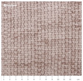 Бежово двойно легло 200x200 cm тапицирано с място за съхранение с включена подматрачна рамка Bellis – Micadoni Home