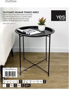 Метална кръгла странична масичка ø 47 cm Hilmar – Yes Everyday