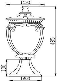 Градинска колона Maytoni Fleur-Mauro-Височина: 113 cm