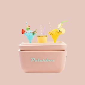 Хладилна чанта Polarbox Pop, 20 литра, AIRPOP полистирол, 5-15C до 24 часа, Лилав/Оранжев