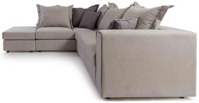 Ъглов диван Broadway-Тъмносив-Ляв