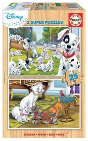 Комплект от 2 Пъзела Disney Dalmatians + Aristochats 25 Части