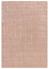 Светлорозов вълнен килим 160x230 cm Maze - Asiatic Carpets