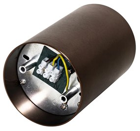 Модерен повърхностно монтиран прожектор тъмен бронз GU10 50mm - Deep