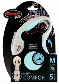 Кучешка Каишка Flexi New Comfort M Син (5 m)